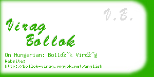 virag bollok business card